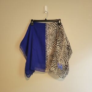 University of Kentucky Blue and Zebra Print Scarf